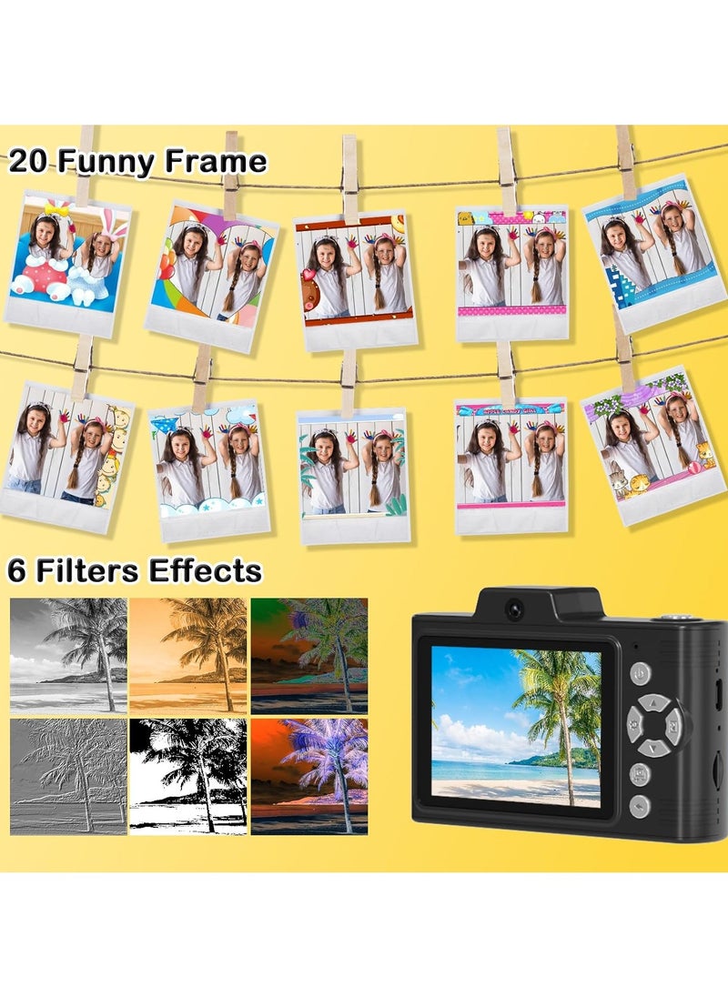 IqwiCam Digital Camera, Point and Shoot Camera with 64GB SD Card, Kids Camera with 16X Zoom, Face Detect, Smile Capture, Anti Shake  - Image 4