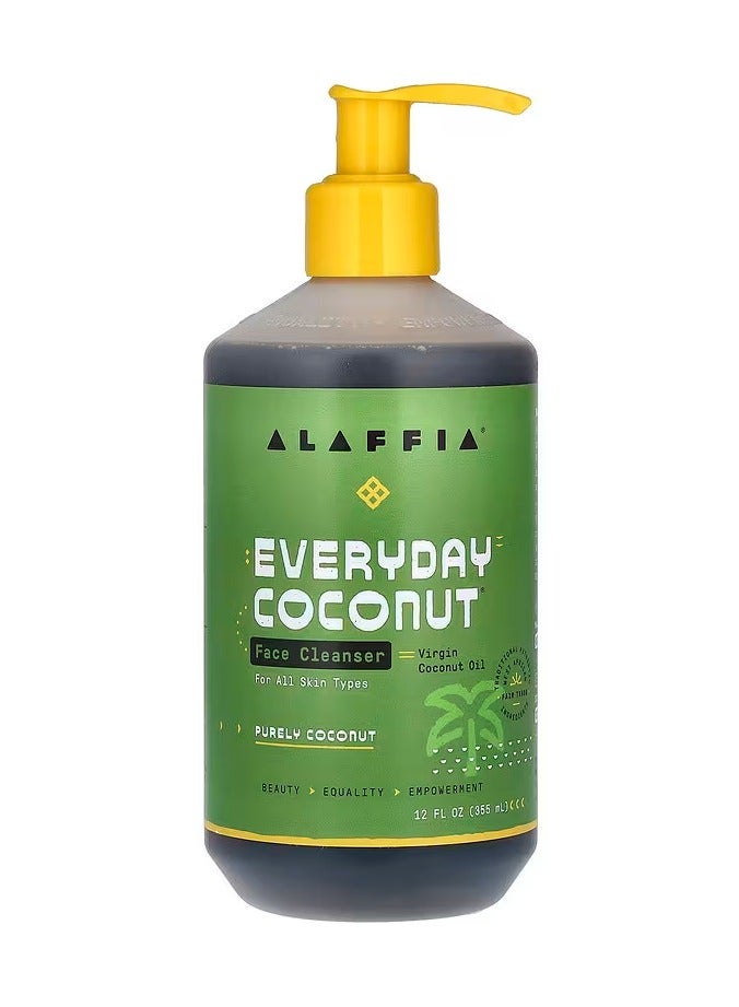 Alaffia Everyday Coconut, Face Cleanser, 12 fl oz (355 ml) 