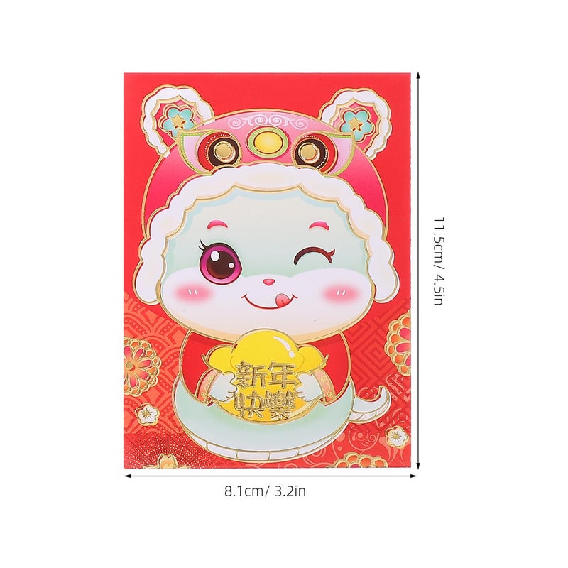 Year Of Snake Red Envelopes Set 36pcs Traditional Lucky Money Packets For 2025 Chinese New Year - Image 3