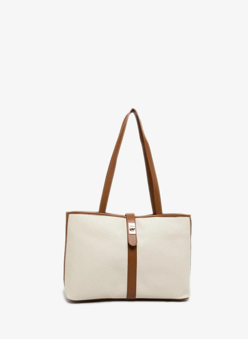Anne Klein Contrast Detail Pu Tote Bag
