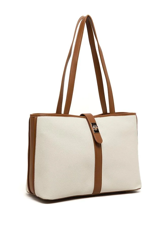 Anne Klein  Contrast Detail PU Tote Bag for Women | Best Price UAE