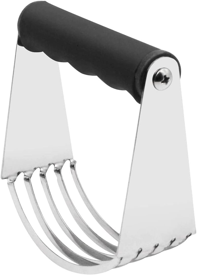 Simxen Dough Blender Stainless Steel Pastry Cutter Multipurpose Bench Scraper Great as Dough Cutter for Pastry Butter and Pizza Dough Smooth Baking Dough Tools - Image 1