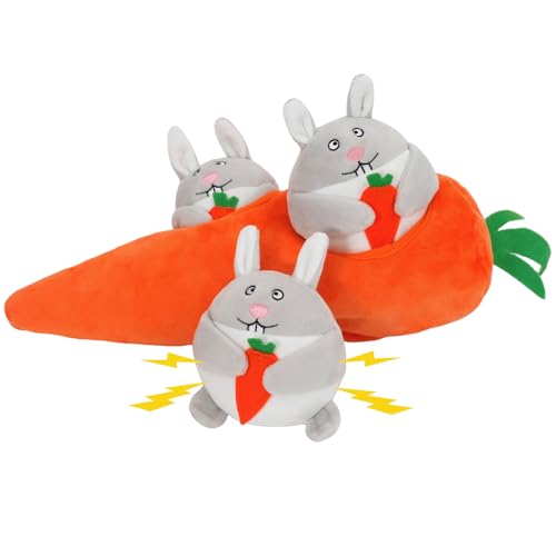 IFOYO Hide and Seek Dog Puzzle Toys, Plush Interactive Puppy Toys for Small, Medium Dogs, Easter Puppy Essentials - Image 1