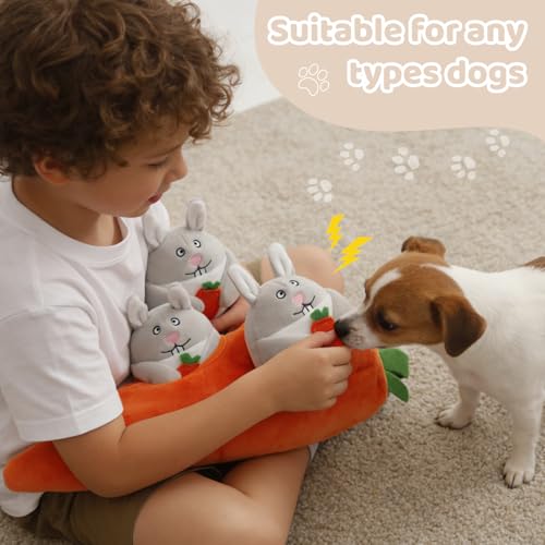 IFOYO Hide and Seek Dog Puzzle Toys, Plush Interactive Puppy Toys for Small, Medium Dogs, Easter Puppy Essentials - Image 3