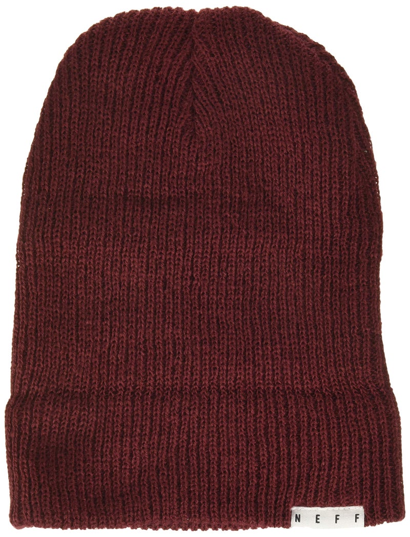 NEFF Men's fold Beanie, Maroon, One Size - Image 3