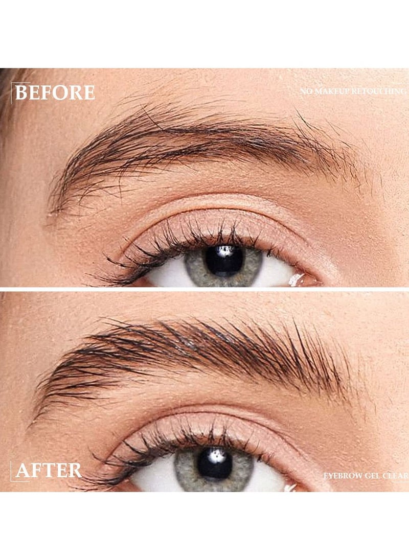 Excefore - Brow Mascara, Brow Fast Sculpt, Waterproof, Transfer-proof, Brush to Fill in Eyebrows And Cover Gray Hairs, Cruelty Free, Light Medium Brown, 2 Pack, 09 transparent brow glue - Image 1