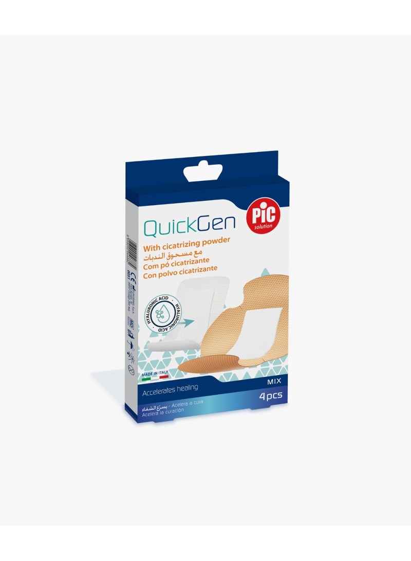 QuickGen Wound Dressing Mix Sizes 4 Pieces