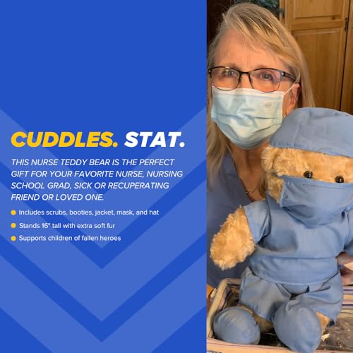 ZZZ Bears Nurse Hugs-a-Lot Teddy Bear by ZZZ Bears, Gift for Kids & Adults in The Hospital, Nursing Students & Healthcare Heroes, Get-Well-Soon Bear for Surgery Recovery - Image 3