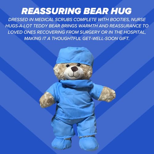 ZZZ Bears Nurse Hugs-a-Lot Teddy Bear by ZZZ Bears, Gift for Kids & Adults in The Hospital, Nursing Students & Healthcare Heroes, Get-Well-Soon Bear for Surgery Recovery - Image 4