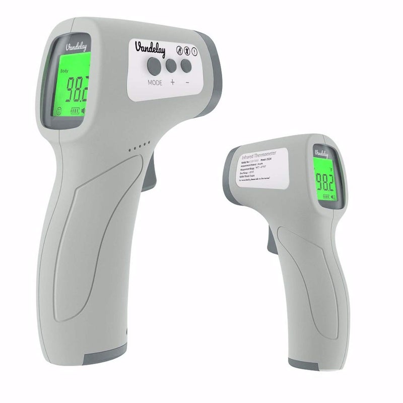 Vandelay Infrared Thermometer CQR-T800 - Made In India, Non Contact IR Thermometer, Forehead Temperature Gun | Plastic - Image 1