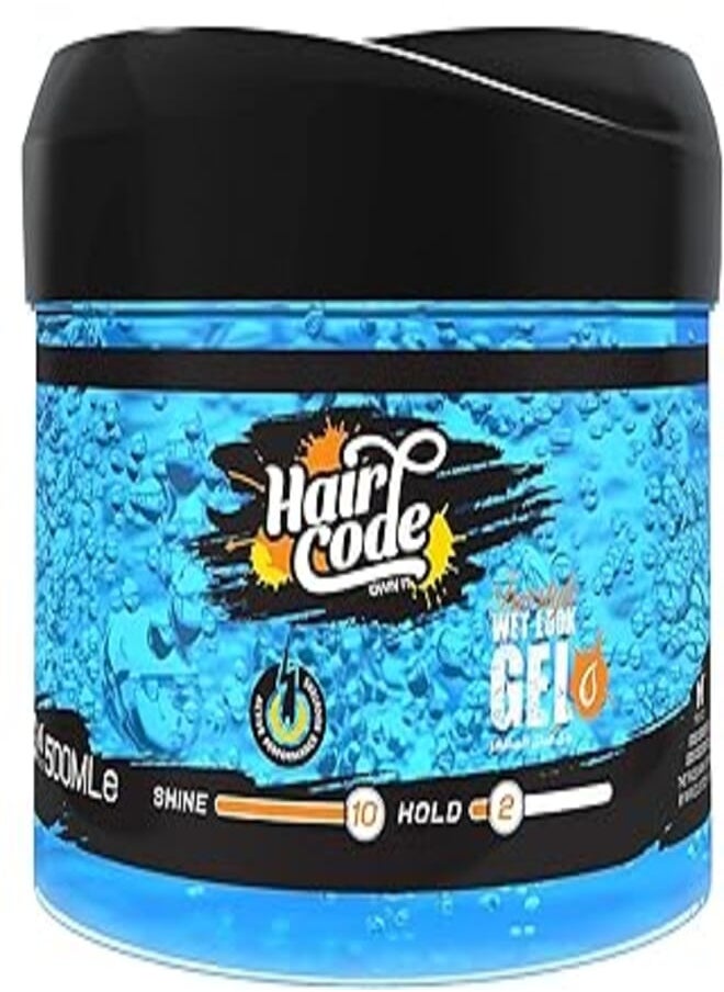 HairCode - Hair Code Free Style Wet Look Hair Gel - 500 ml - Image 1