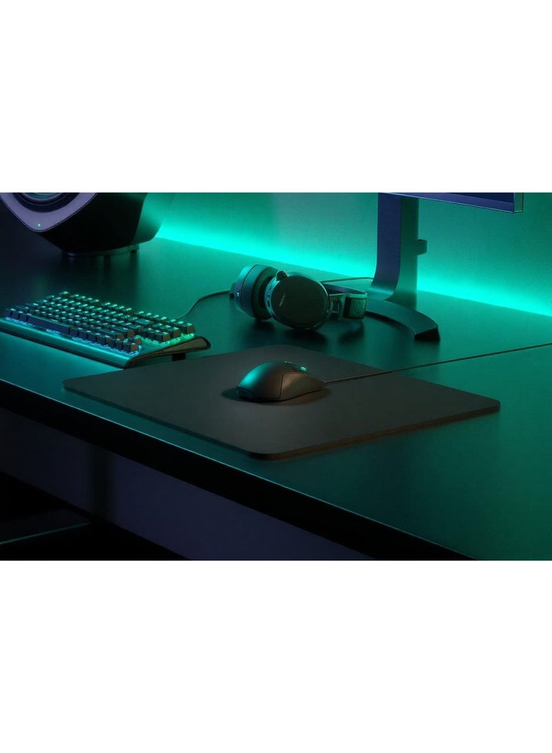 QcK Heavy Cloth Gaming Mouse Pad - 6mm Extra Thick Non-Slip Base - Micro-Woven Surface - Optimized For Gaming Sensors - Size L - Black - Image 3
