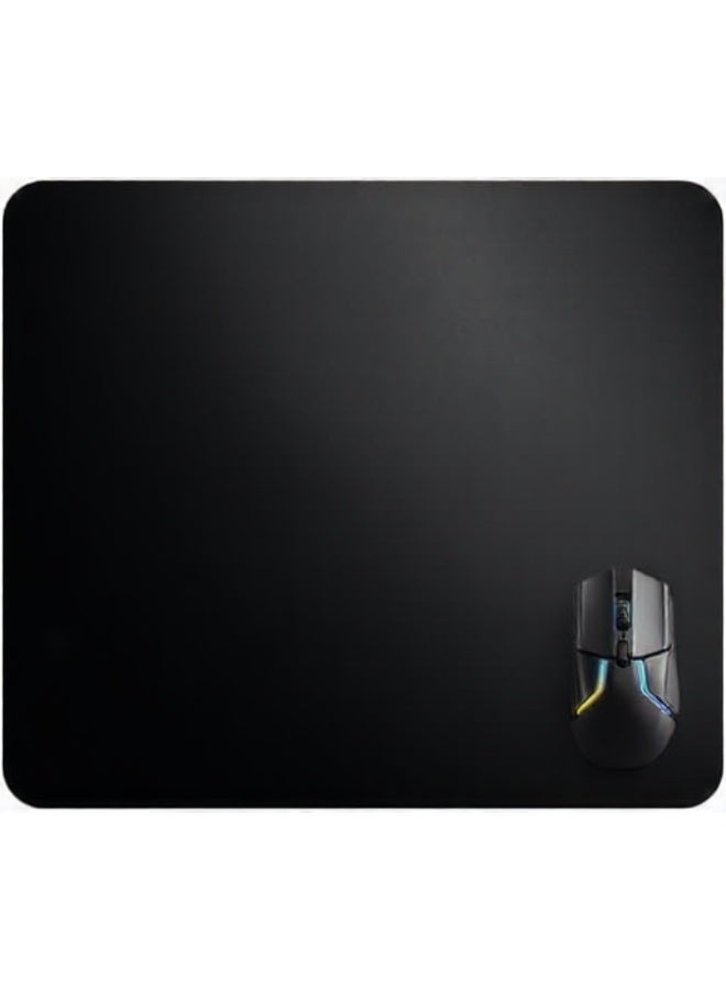 QcK Heavy Cloth Gaming Mouse Pad - 6mm Extra Thick Non-Slip Base - Micro-Woven Surface - Optimized For Gaming Sensors - Size L - Black - Image 2