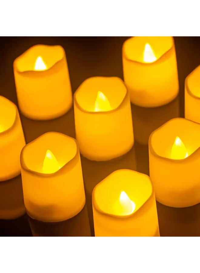 12 شمعة LED متوهجة بتصميم متموج لرمضان - Image 2