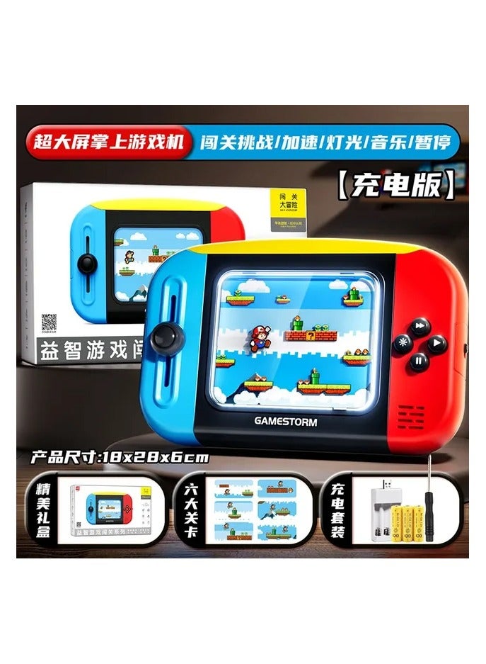 Children's Mini Puzzle Handheld Game Console Puzzle Vintage Color Matching Boy and Girl Eye Protection Toy - Image 4