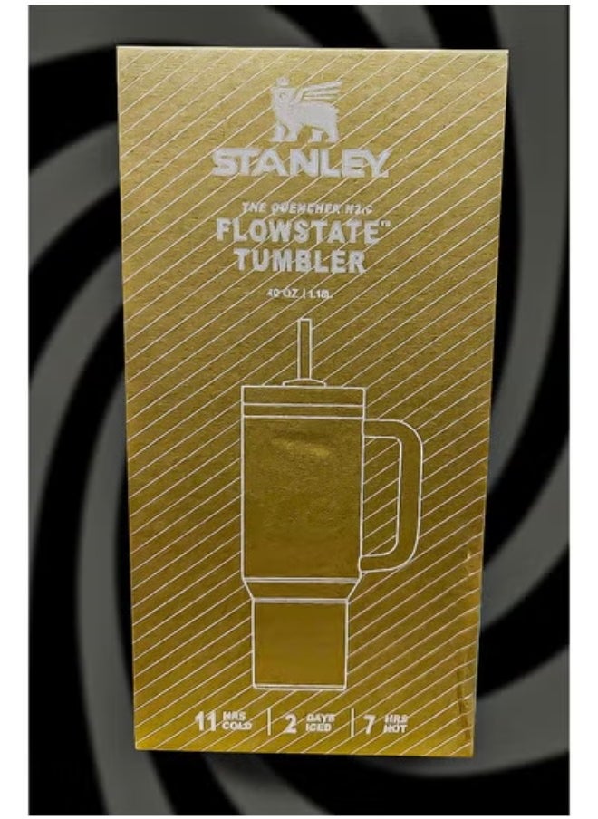 Stanley 40oz Tumbler – Premium Stainless Steel Travel Cup with Reusable Straw | BPA-Free, Sustainable & Dishwasher Safe | Double-Wall Insulated to Keep Drinks Hot for 16 Hours & Cold for 24 Hours | Leakproof FlowState Lid | Slim Base Fits Car Cup Holders | Durable Ergonomic Handle for Travel, Office, Gym & Outdoor Adventures