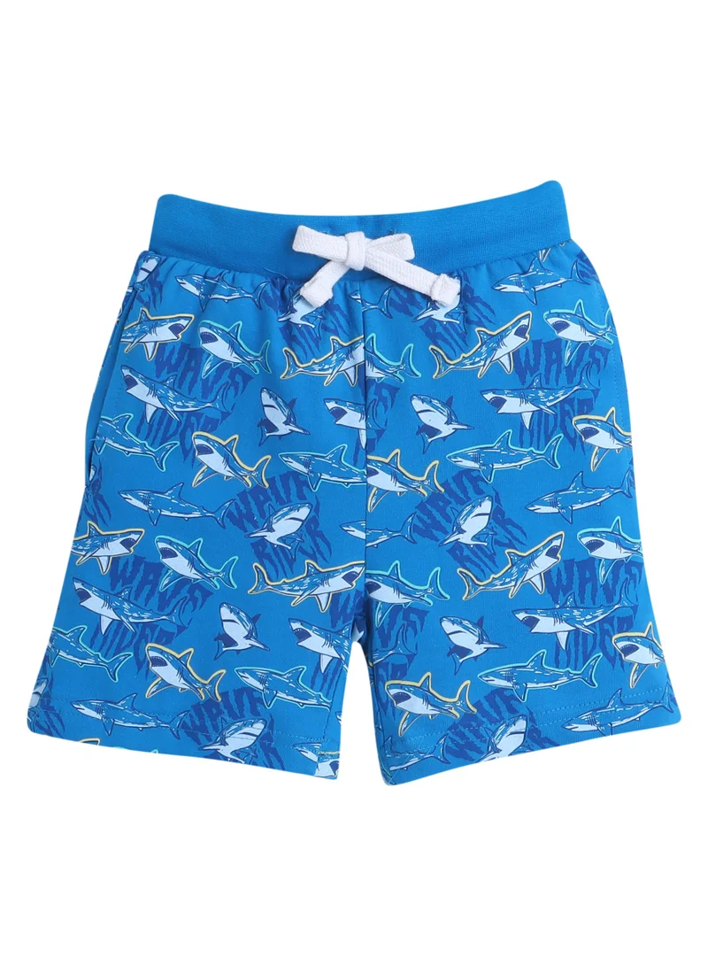 victor and jane Victor and Jane - Printed T-shirt and All-Over Printed Shorts Pyjama Set