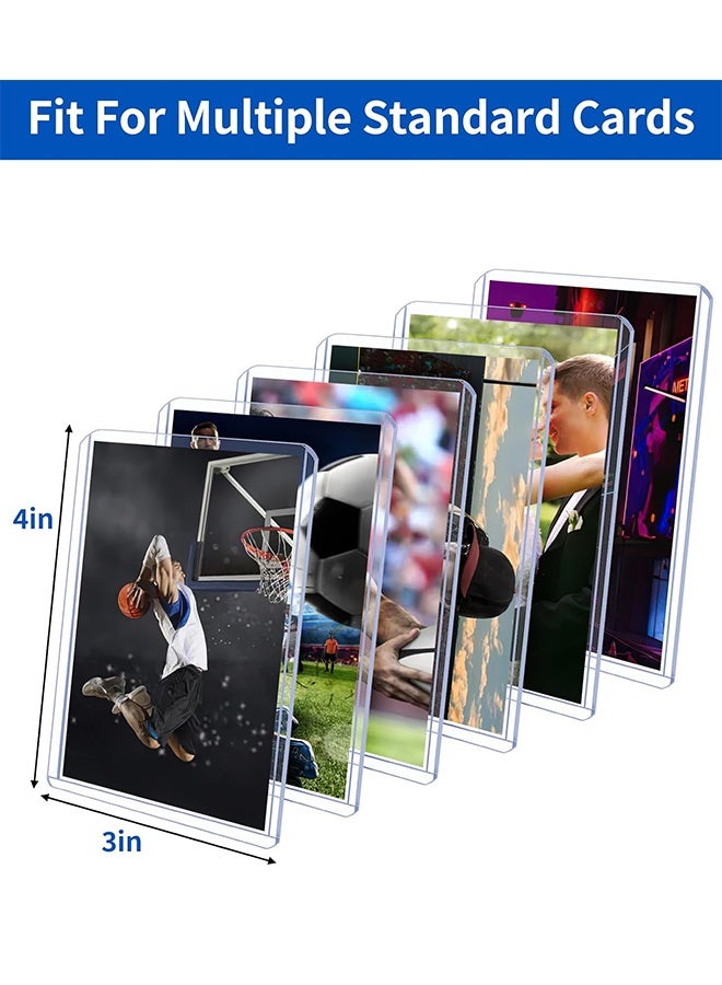 Sweet Life 50 Count Topload Card Holder, 35PT Topload Card Protector, 3" x 4" Hard Plastic Card Sleeves, Baseball Card Protector, Rigid Toploading Card Case for Collectible Trading Sports Cards  - Image 5