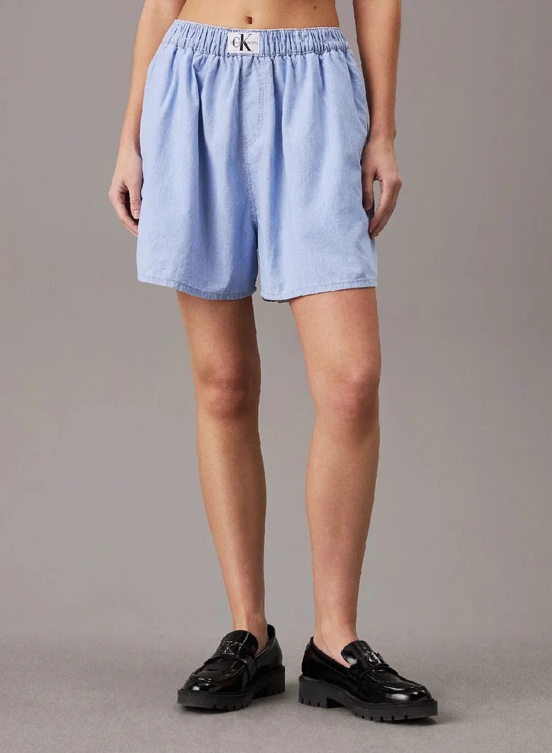 كالفن كلاين جينز شورت بوكسر من الجينز بقصة مريحة