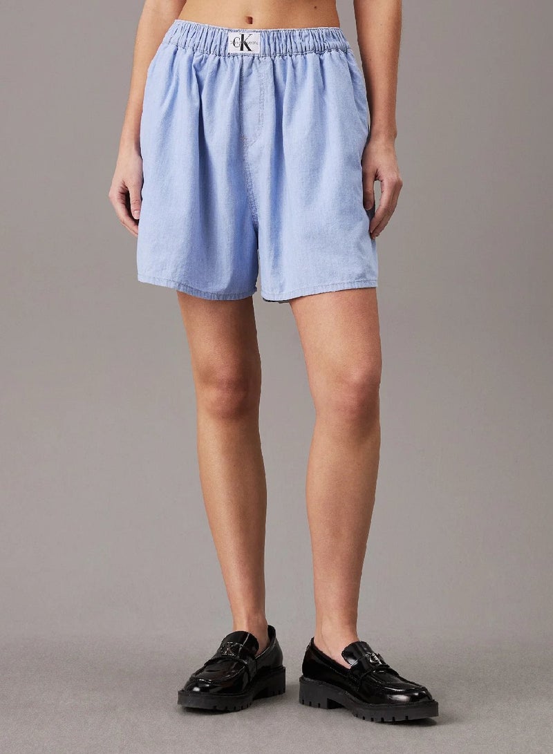 Calvin Klein Jeans Relaxed Denim Boxer Shorts - Image 1