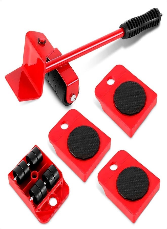 Wezone Furniture Lifter Mover Tool Set Heavy Duty Furniture Lifter Mover Tool Moving Roller Wheel Set for Washing Machines Fridge,Sofa Wardrobes Adjustable Heigh Moving Helper - Image 1