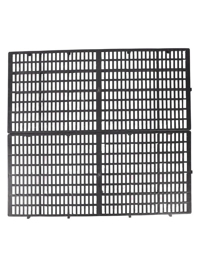D&C PAWS Pet Plastic Floor Mat 36 x 12 Inch Heavy Duty Waterproof Flooring Bed Mat Ideal for Dogs/Cat/Rabbit/Goat (Black, Pack of 2) - Image 1