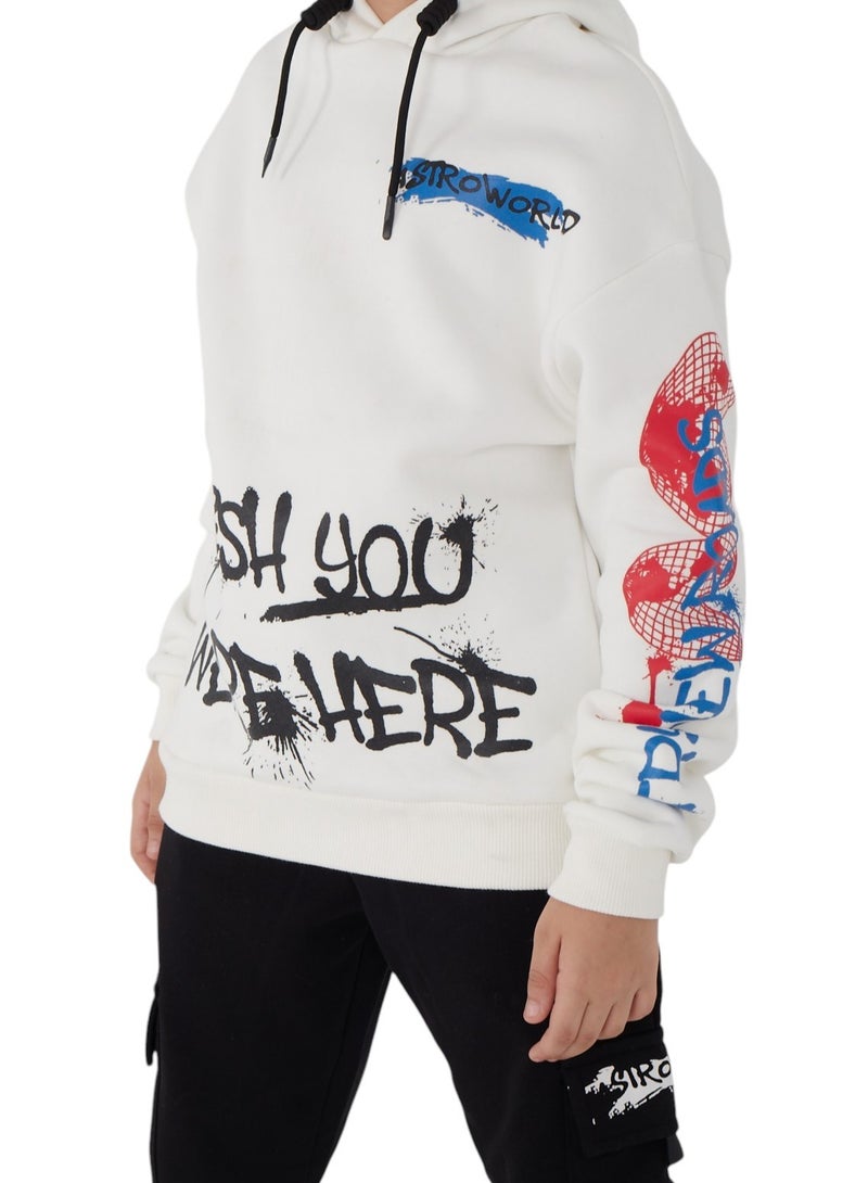 تشويس سويت شيرت هودي شتوي ميلتون ولادي "WORLD" – أفضل اختيار لطفلك في الشتاء – كود 201 - Image 2