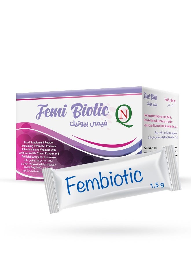 Noor AlQmar Femi Biotic with Probiotic to Boost Immunity for Women – 20 Sachets  - Image 1