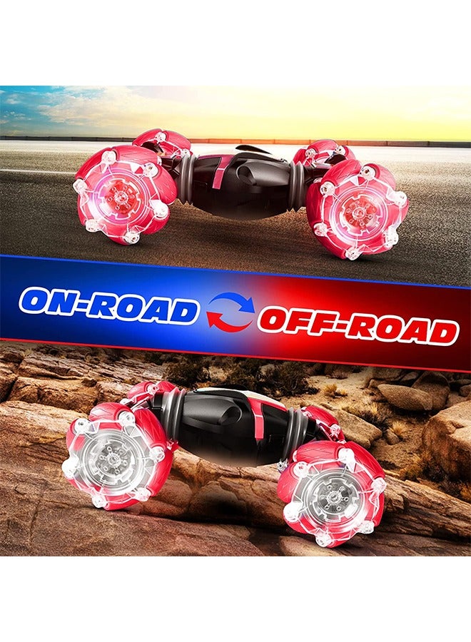 سيارات تحكم عن بعد خالية من التداخل للأطفال والكبار سيارة تحكم عن بعد بأربع عجلات وجهاز استشعار للحركة بتردد 2.4 جيجاهرتز وسيارة تحكم عن بعد باليد تقوم بالمناورات بالضوء. - Image 4