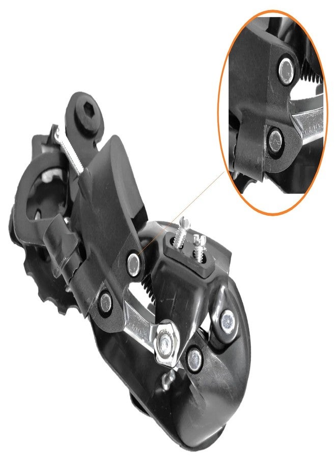 CYBIC Bicycle Gear Derailleur, Black Metal 6/7/8 Speed Compatible Rear Transmission System, Mountain Bike Drivetrain Shifting Component - Image 2