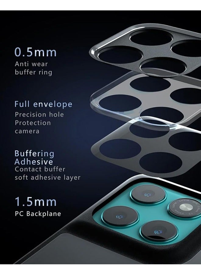 Magnetic Case for Motorola Edge 60 Pro 5G, Frosted Translucent Back Protective Slim Phone Cover, Anti-Fingerprints, Anti-Fall Drop Protection, Shockproof Case for Motorola Edge 60 Pro 5G (Black) - Image 3