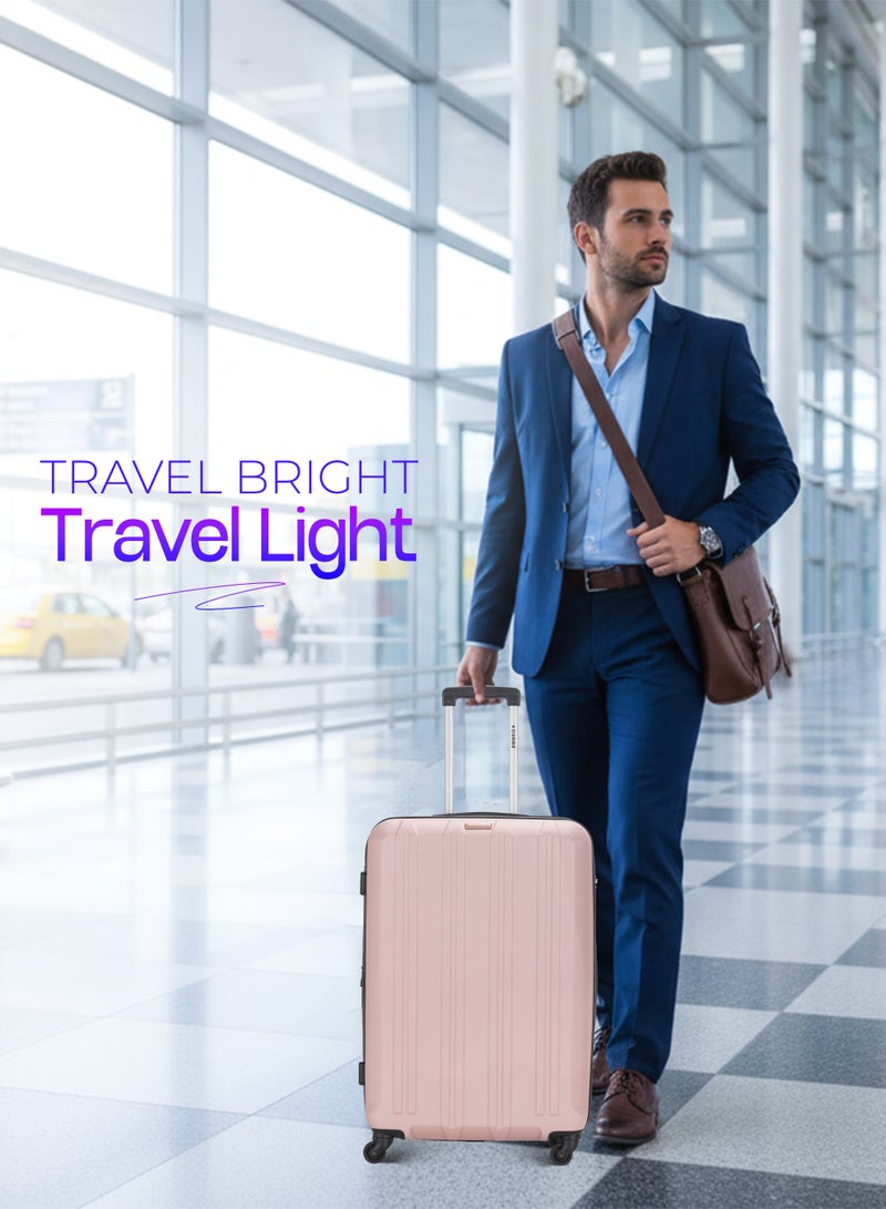 ستارجولد 4 عبوات من عربة أمتعة مقفلة ذات رقم دوار للجانب الصلب - Image 3