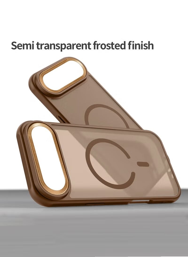 TIGER Apple iPhone Air 5G 2025 Case – Brown Hard Silicone Hybrid Translucent Magnetic MagSafe Compatible Slim Protective Cover | Shockproof Lightweight Anti-Slip Case with Scratch-Resistant Finish & Precise Cutouts | Model MCMPMN - Image 5