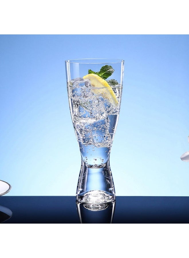 Crystal Bohemia Samba 350ml Tall Goblet Glasses – Set of 6 Elegant Crystal Wine Glasses - Image 1