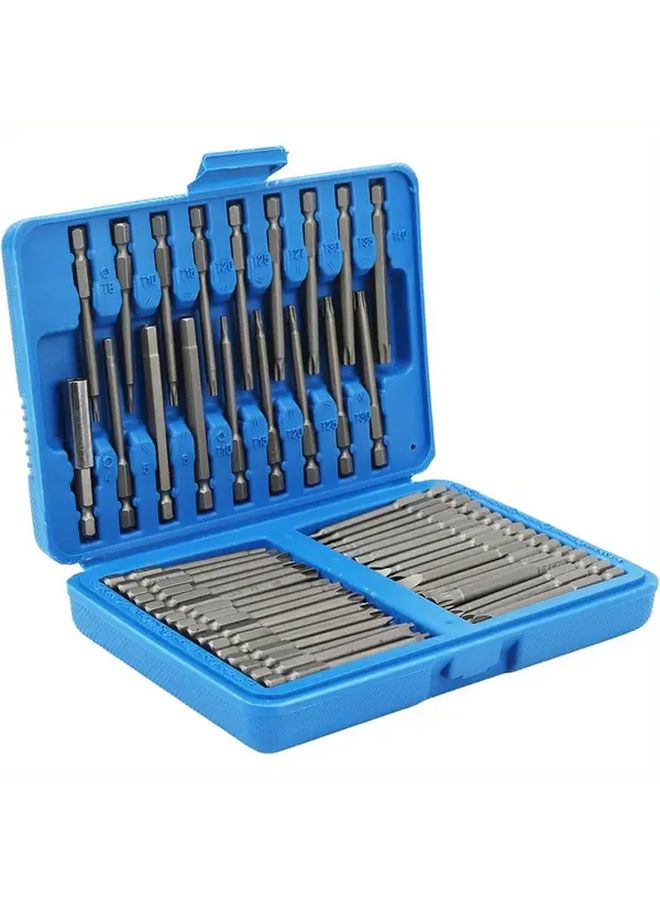 50pcs Extra Long Screwdriver Bit Set Torx Hex Spline Phillips Pozi Star Security - Image 2