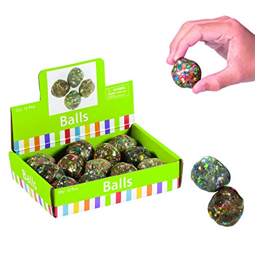 Fun Express Rubber Rock Bouncing Balls - (12 Pieces.) Rubber. 1 1/2" (38mm) - Image 5