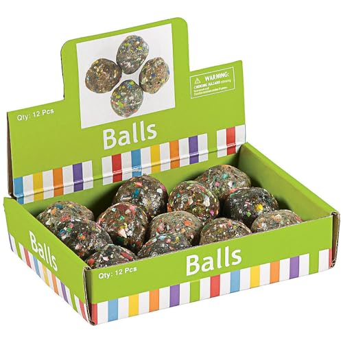 Fun Express Rubber Rock Bouncing Balls - (12 Pieces.) Rubber. 1 1/2" (38mm) - Image 4