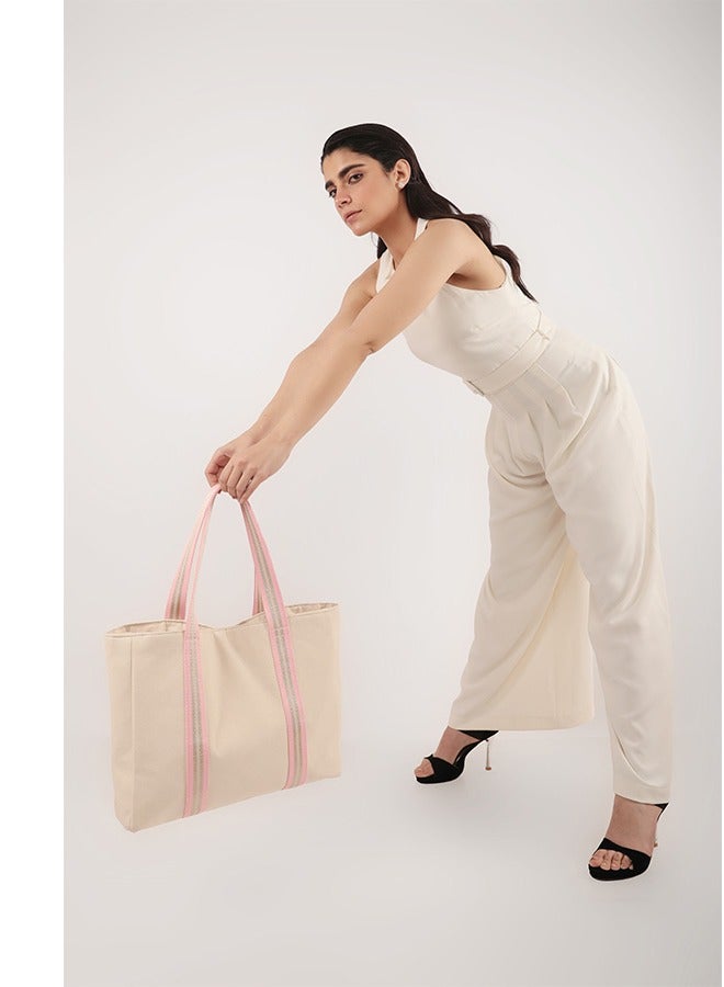 earthbags Cara Tote Bag Natural  - Image 3