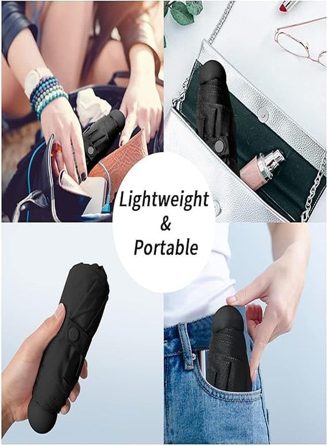 TRIVYOM Mini Folding Windproof & Compact UV Umbrella || UV Sun Protection Sun Lightweight Tiny Pocket Umbrella || Ergonomic Handle || Portable Design for Men & Women ||Tiny Pocket Umbrellas with Case - Image 5