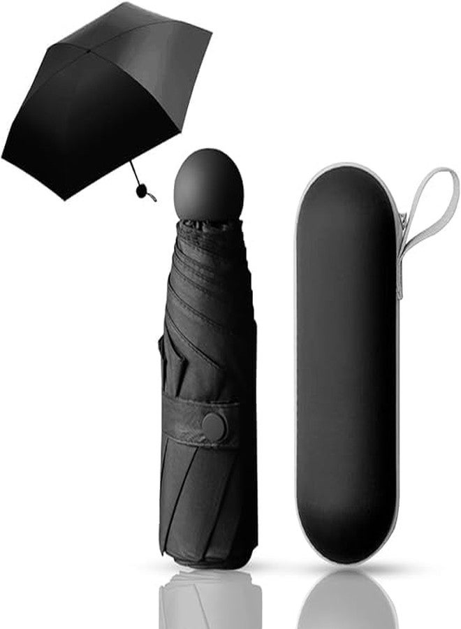 TRIVYOM Mini Folding Windproof & Compact UV Umbrella || UV Sun Protection Sun Lightweight Tiny Pocket Umbrella || Ergonomic Handle || Portable Design for Men & Women ||Tiny Pocket Umbrellas with Case - Image 1