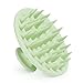 Meartchy Silicone Scalp Massager Shampoo Brush Scalp Scrubber for Hair Growth Grass Green - Image 2
