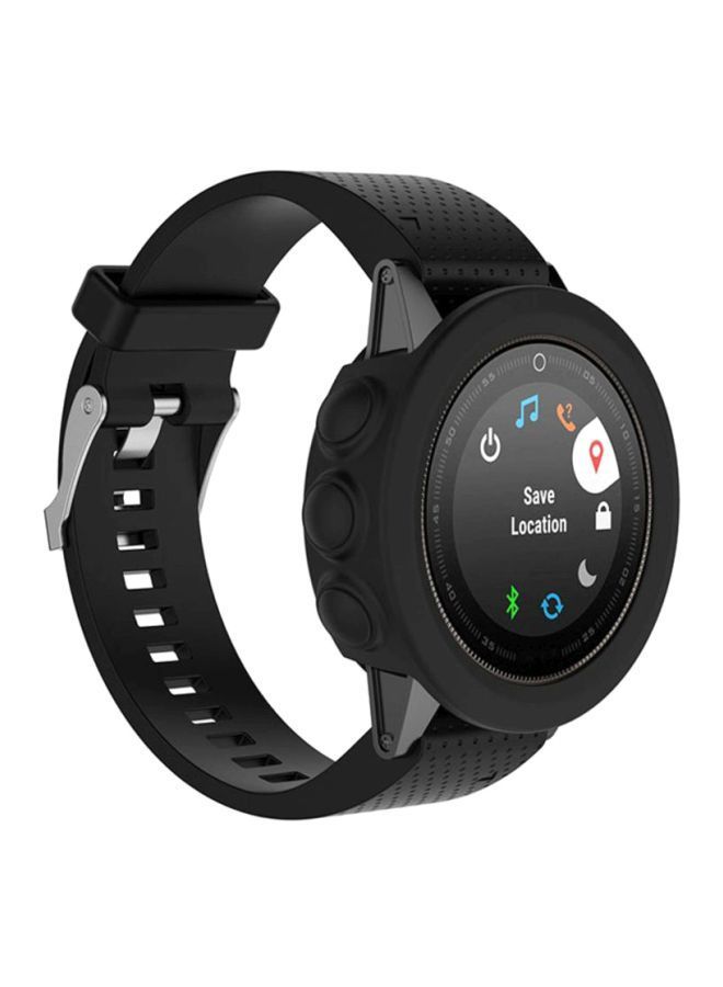 NIBEMINENT Replacement Slim Watch Case Cover For Garmin Fenix 5 Plus Black  - Image 3