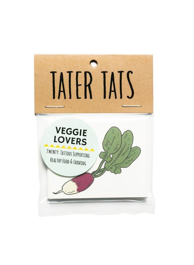 Tater Tats Veggie Lovers Pack: 20 Temporary Vegetable Tattoos - Image 2