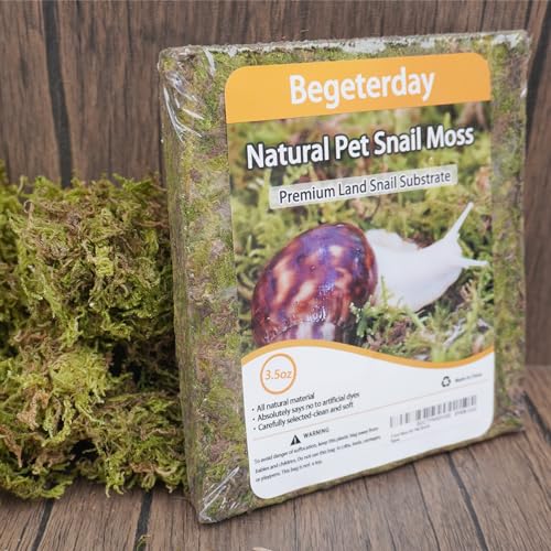 Begeterday Natural Moss for Pet Snails, Perfect Pet Snail Supplies for Maintain The Humidity Levels in The Enclosure - Image 5