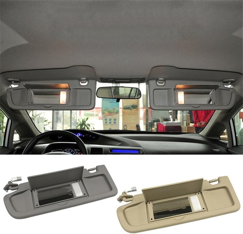 QASULER Car Side Sunvisor for Civic 2006-2011 - Image 4