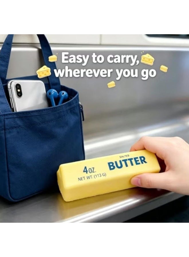 Butter Squishy- Slow Rising Fidget Toys, Novelty Stress Relief Butter Squeeze Toy for Adults & Kids, Party Favors Gift Sensory Toy (1 PC) - Image 2