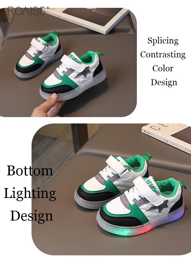 roaiss - Boys and Girls' Fashionable Sports Shoes Lighting Toddler Walking Shoes Wearing Children's Shoes in Multiple Occasion - Image 1