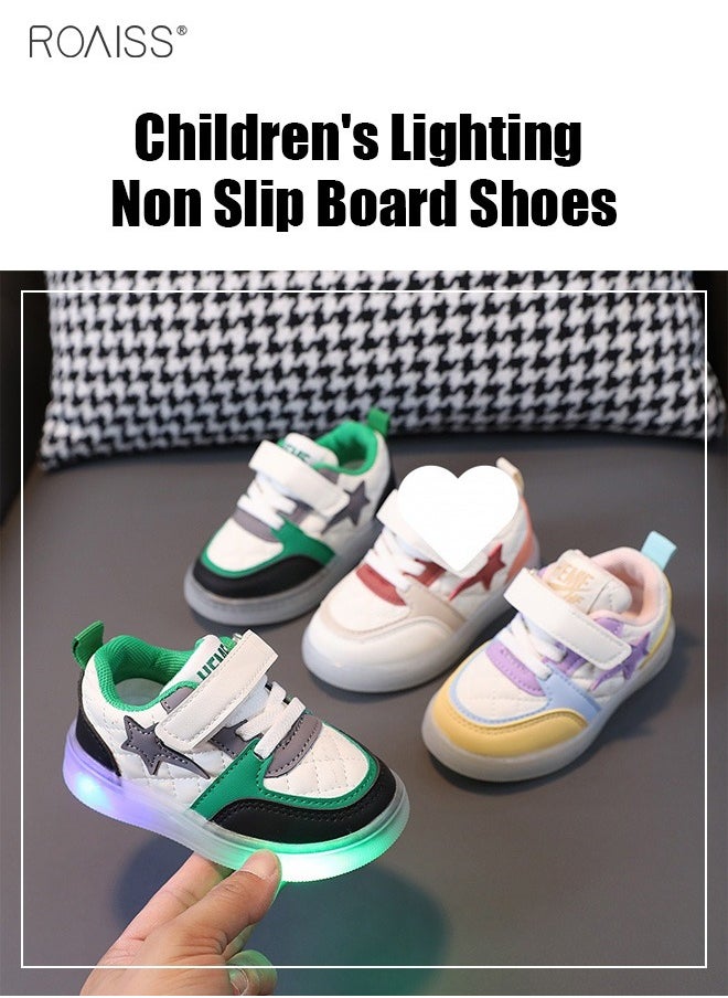 roaiss - Boys and Girls' Fashionable Sports Shoes Lighting Toddler Walking Shoes Wearing Children's Shoes in Multiple Occasion - Image 1