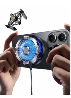 XiuWoo Magnetic Phone Cooler Cooling Fan with Semi-Conductor Chip,Lightweight Quiet Universal Radiator for Tiktok Live Streaming, Outdoor Vlog Mobile Gaming  - Image 1