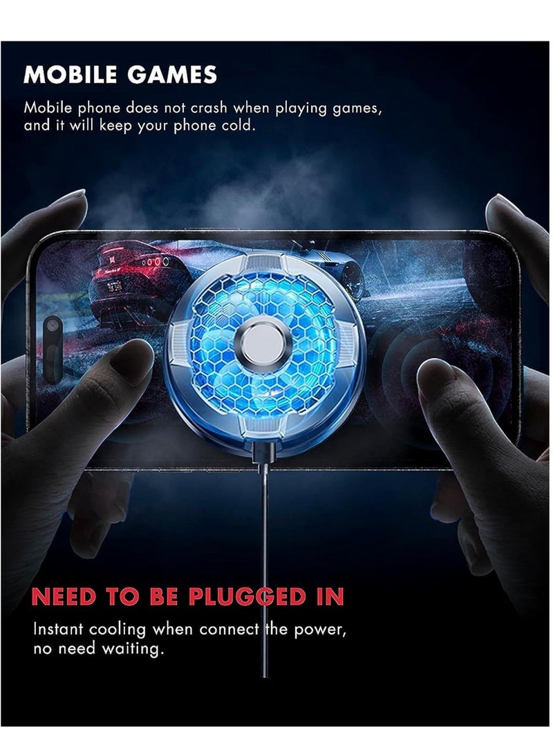 XiuWoo Magnetic Phone Cooler Cooling Fan with Semi-Conductor Chip,Lightweight Quiet Universal Radiator for Tiktok Live Streaming, Outdoor Vlog Mobile Gaming - Image 5